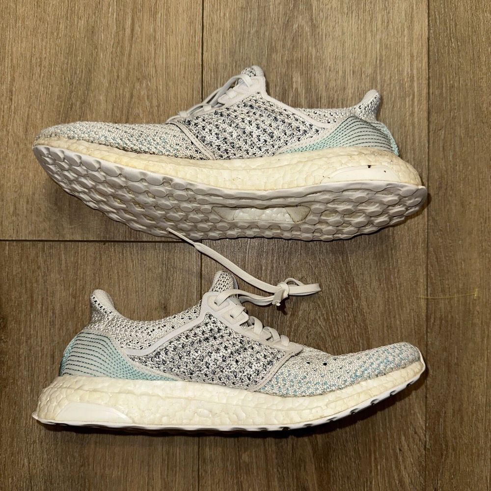 adidas Men'sβ Parley UltraBoost LTD Clima Cloud White Preowned Size 7.5